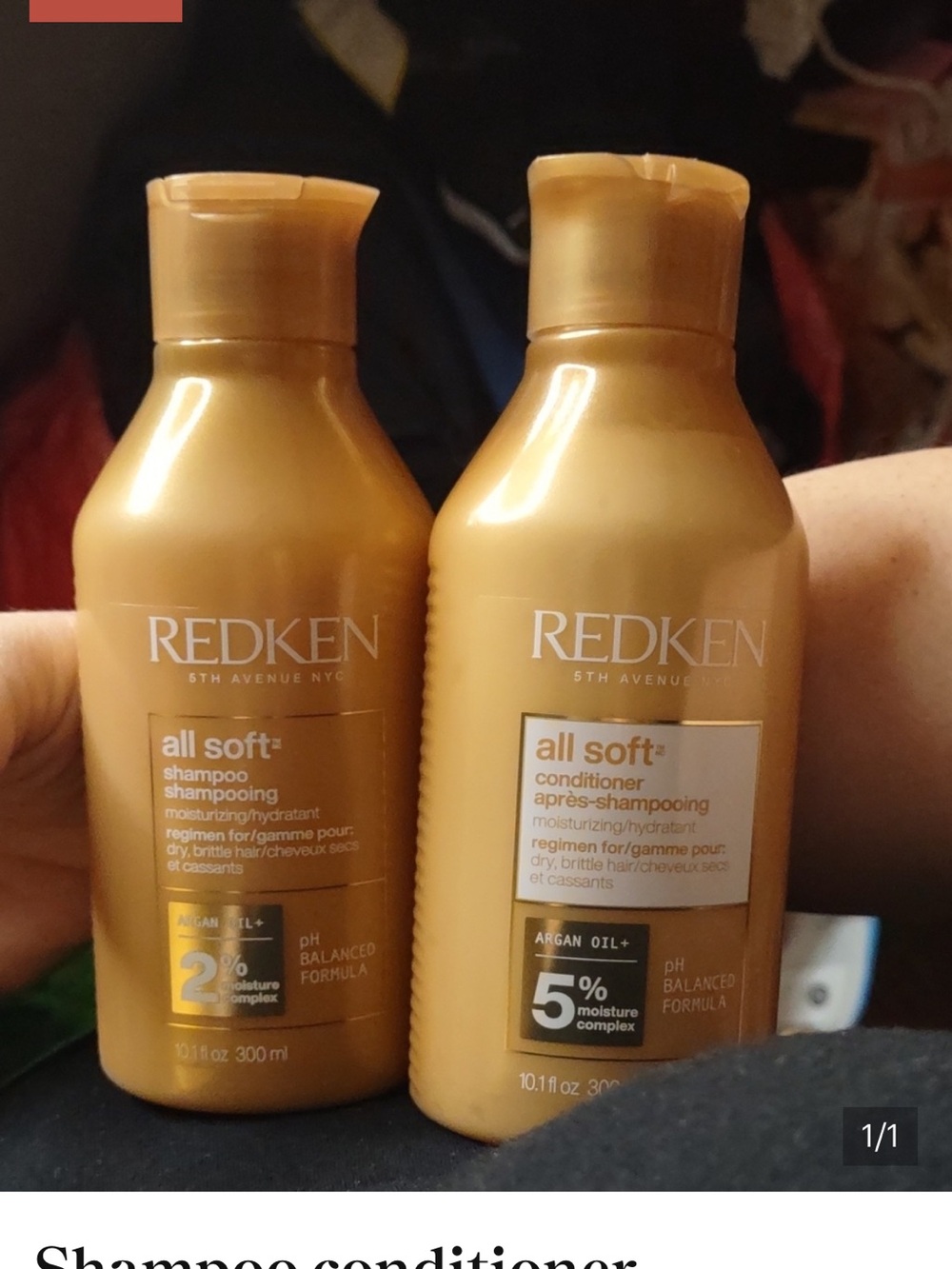 Redken All Soft Shampoo & Conditioner Set - Gold Bottles